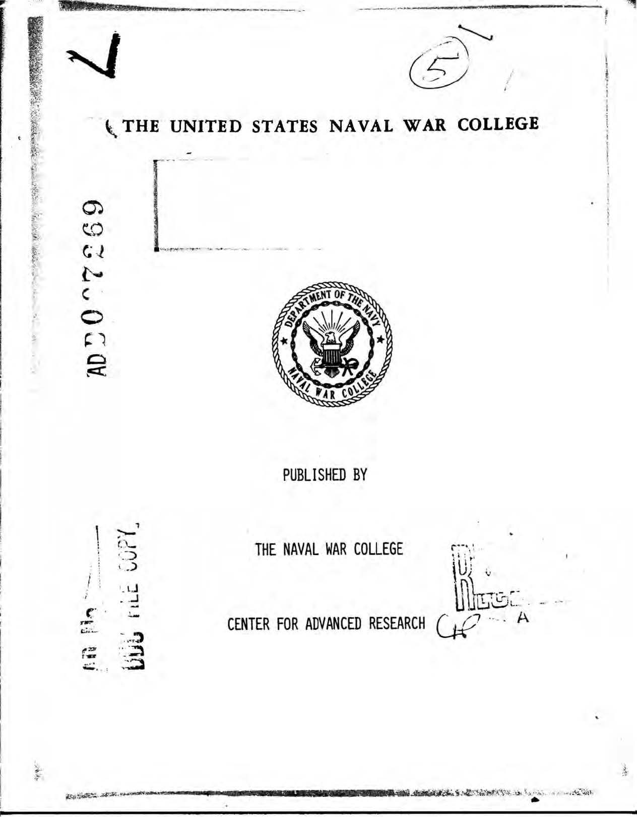 United States Naval War College, 1919-1941: an institutional response to naval preparedness by Gearld John Kennedy
