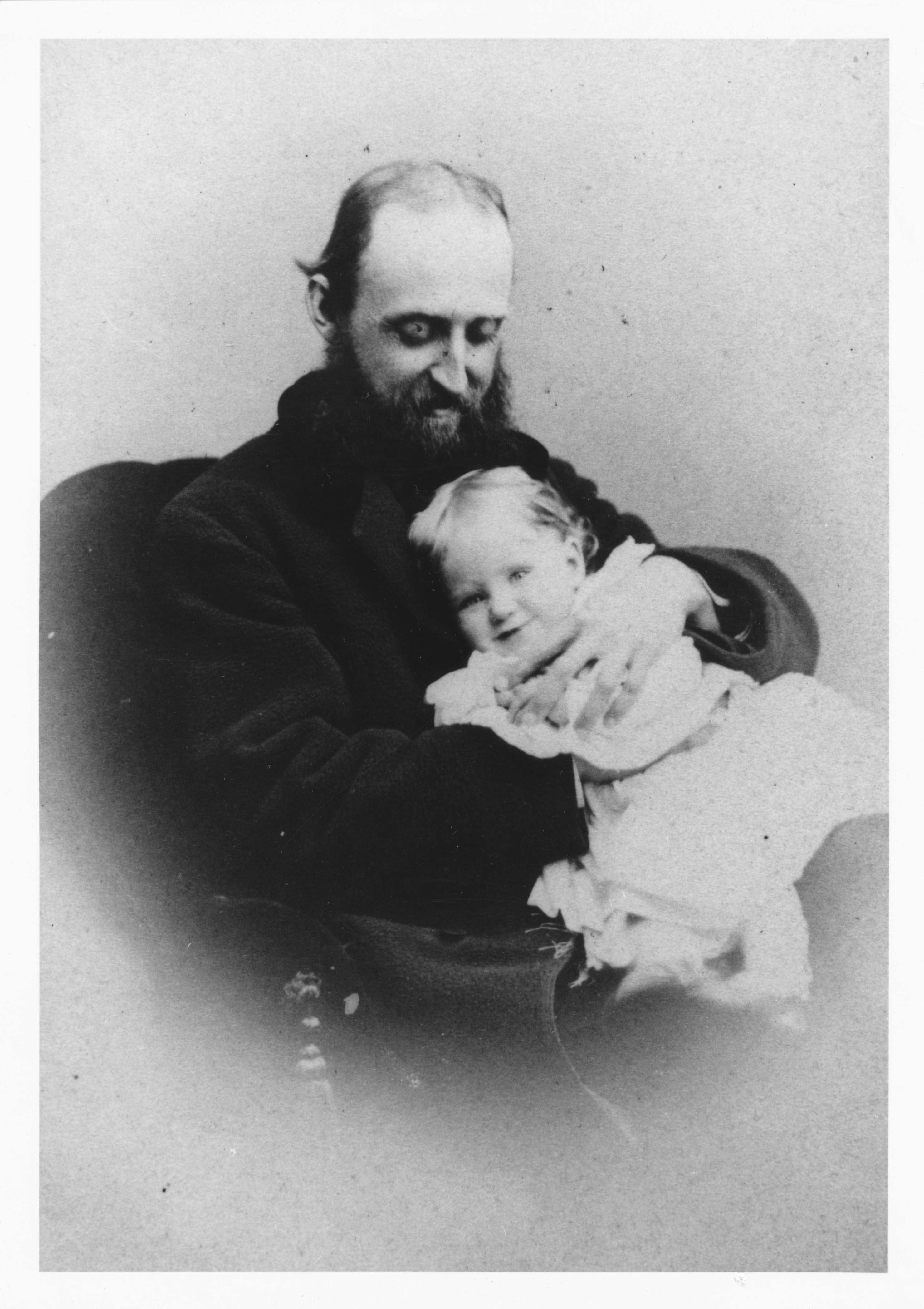 Photograph of  Alfred T. Mahan with daughter, Helen
