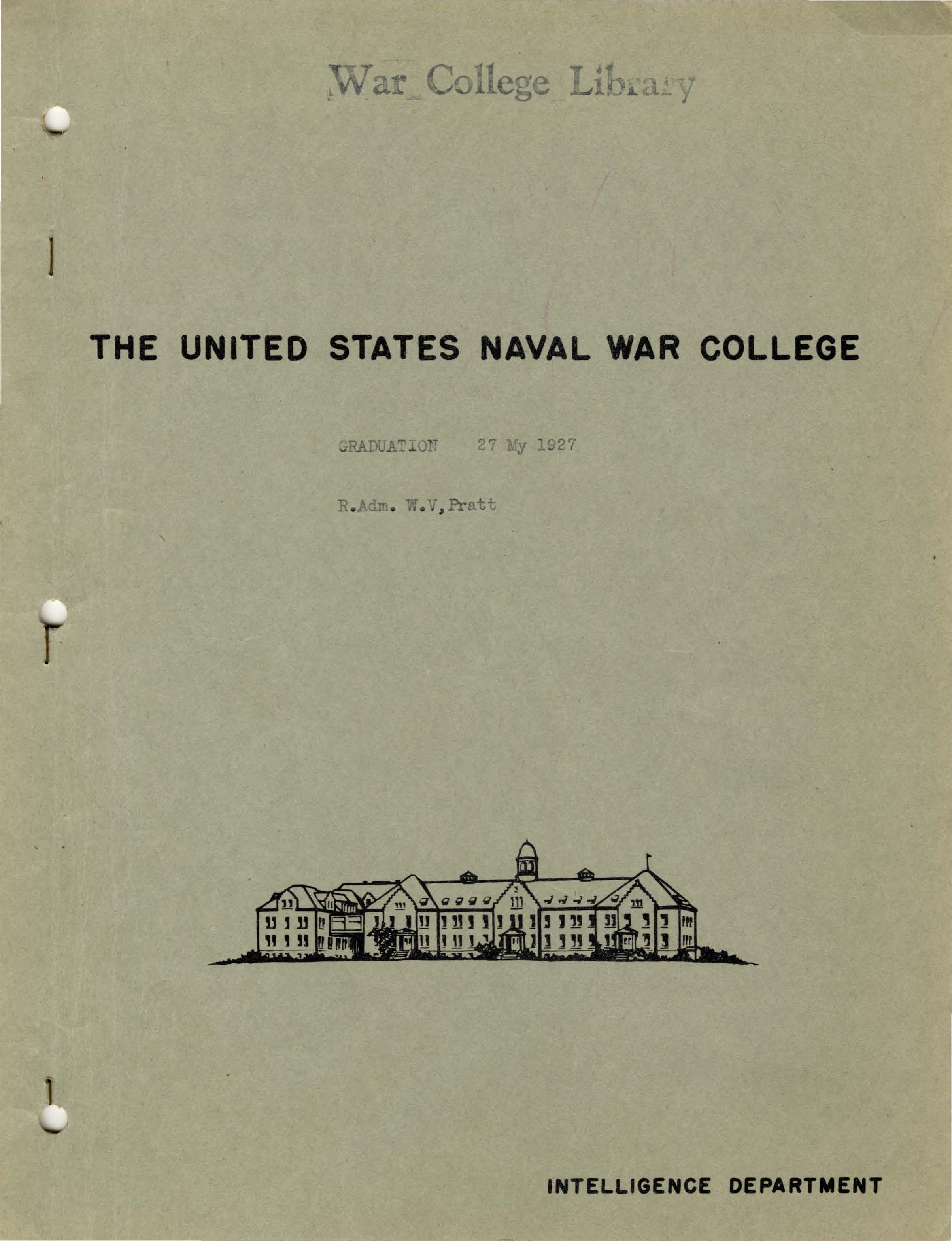 Three Phases of a Naval Career: Some Reflections of an Older Officer, William V. Pratt