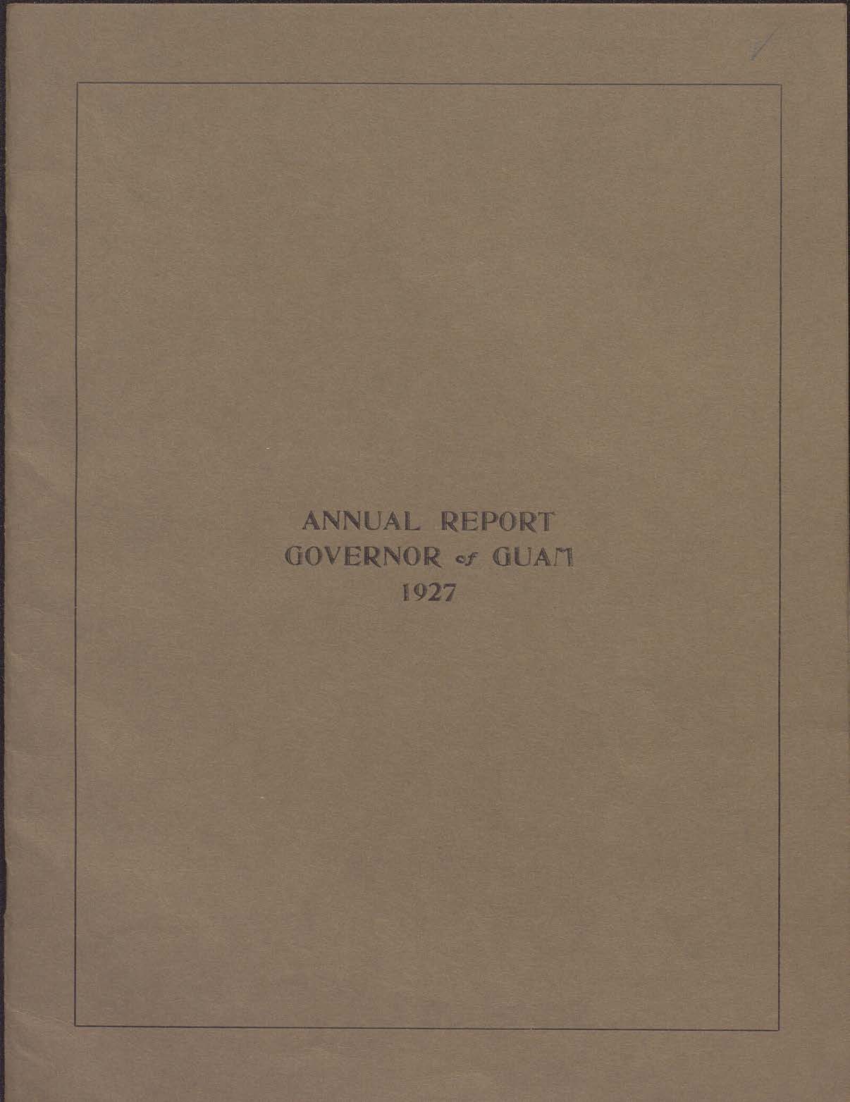 Annual Report - Governor of Guam
