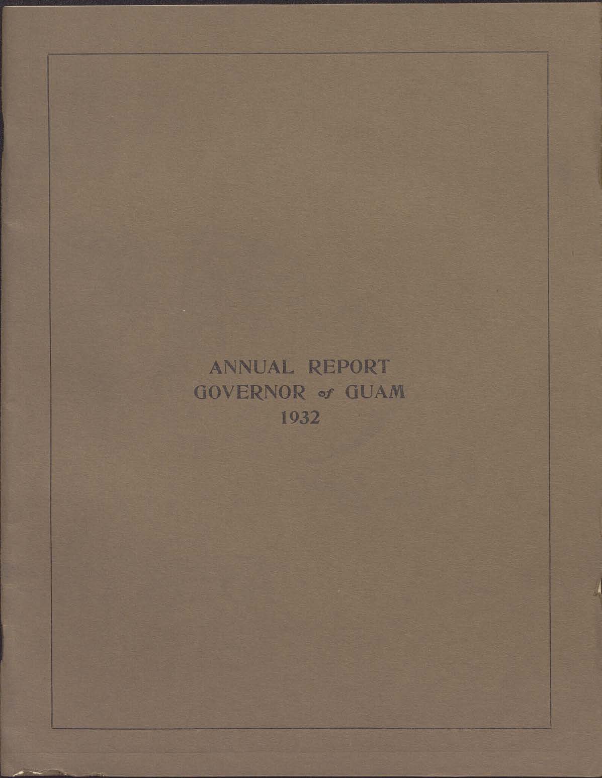 Annual Report - Governor of Guam