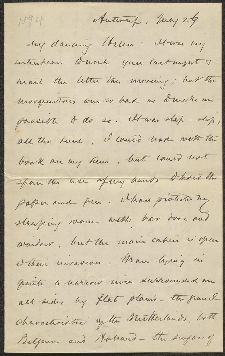 Letter to Helen E. Mahan to Alfred T. Mahan, 1894 Jul 27