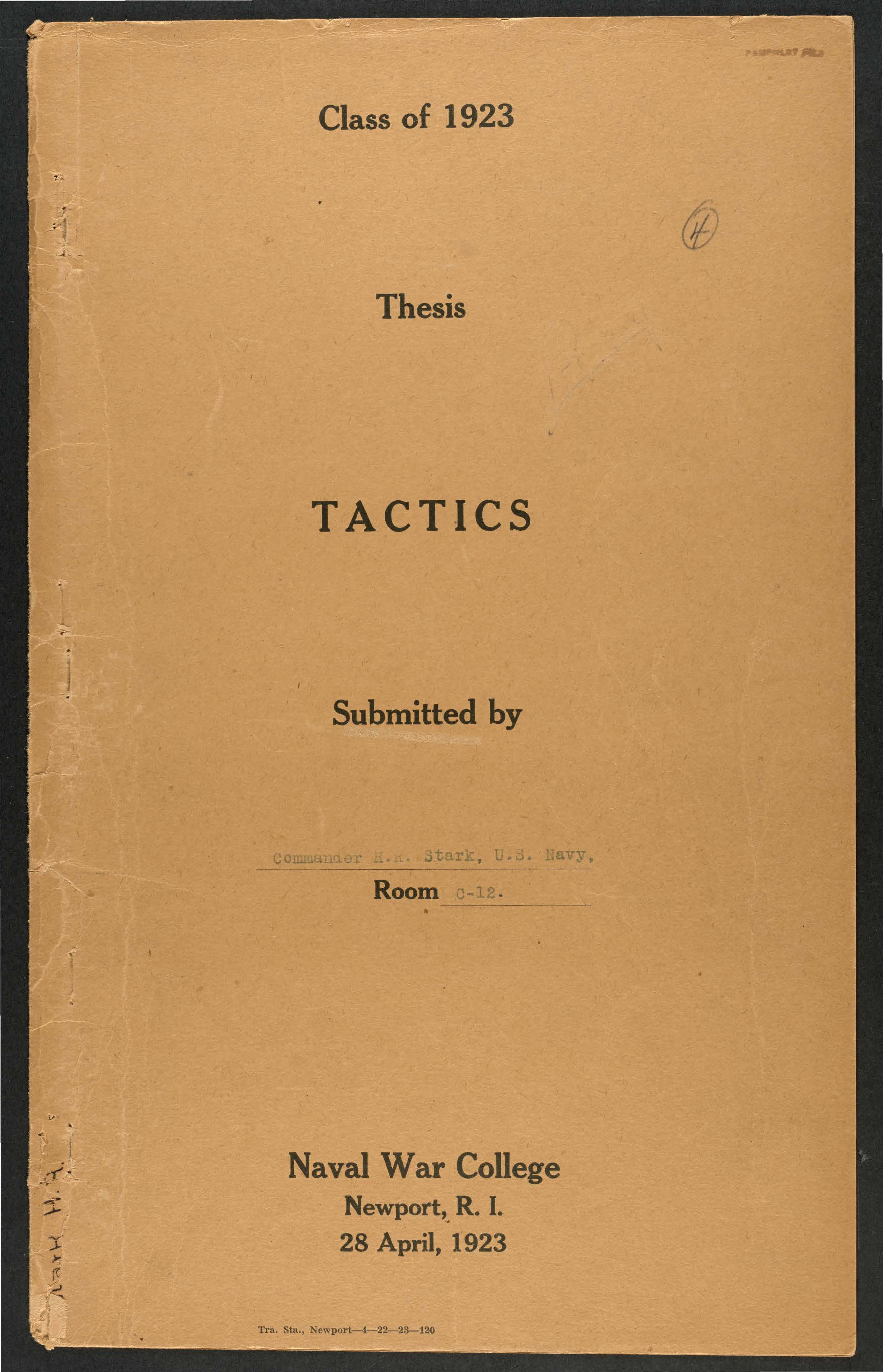 Tactics, Harold R. Stark