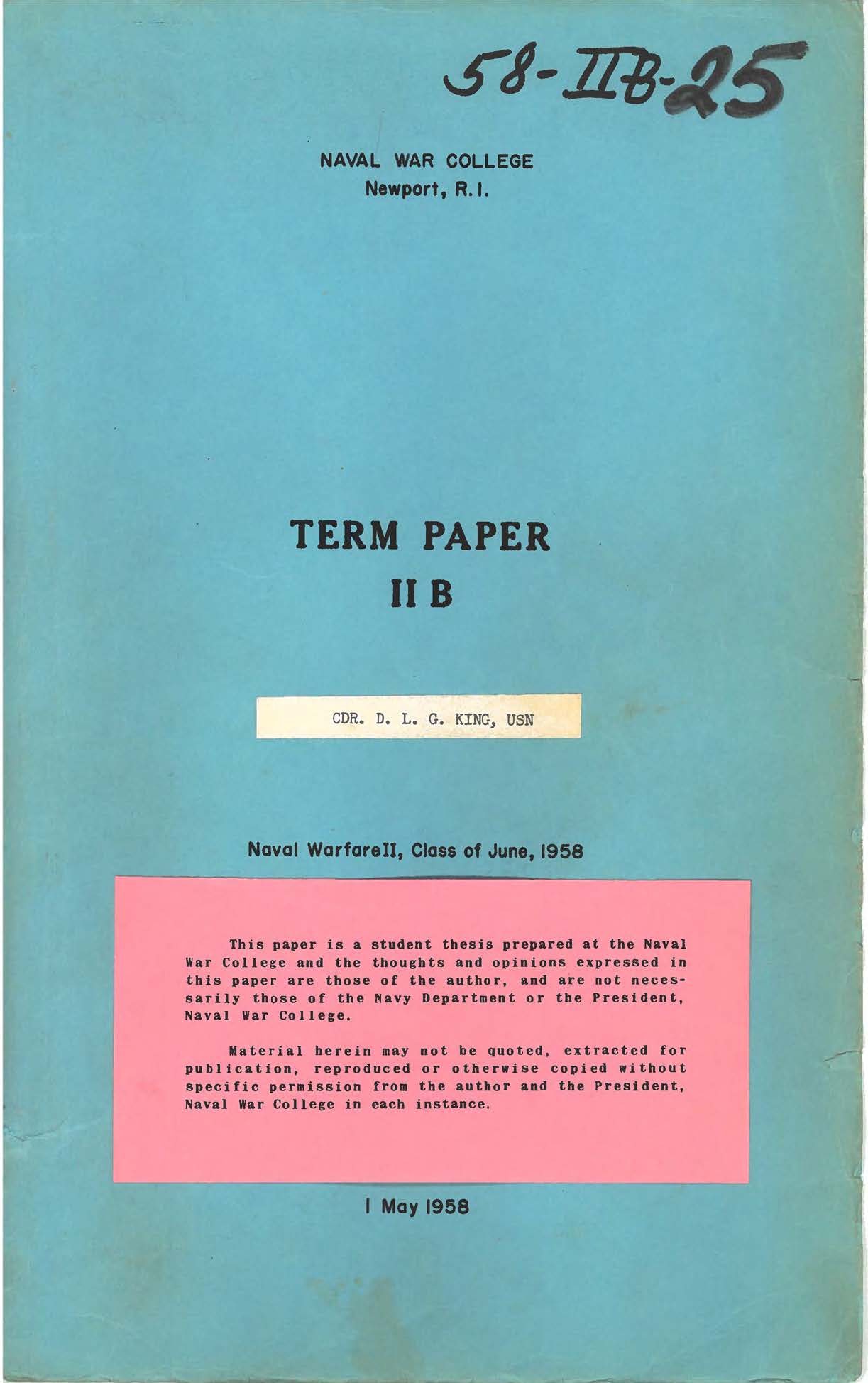 Found 72 Results | U.S. Naval War College Archives