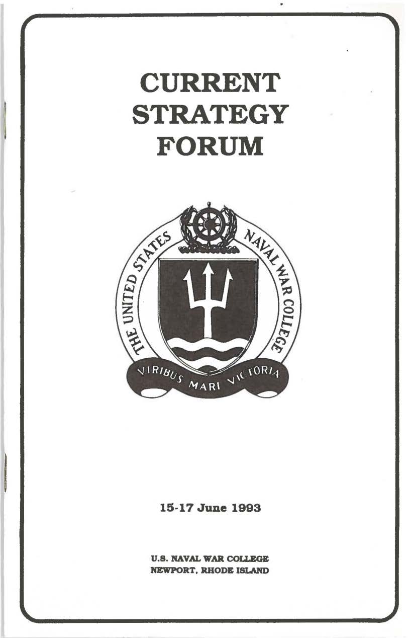 Current Strategy Forum program, 1993