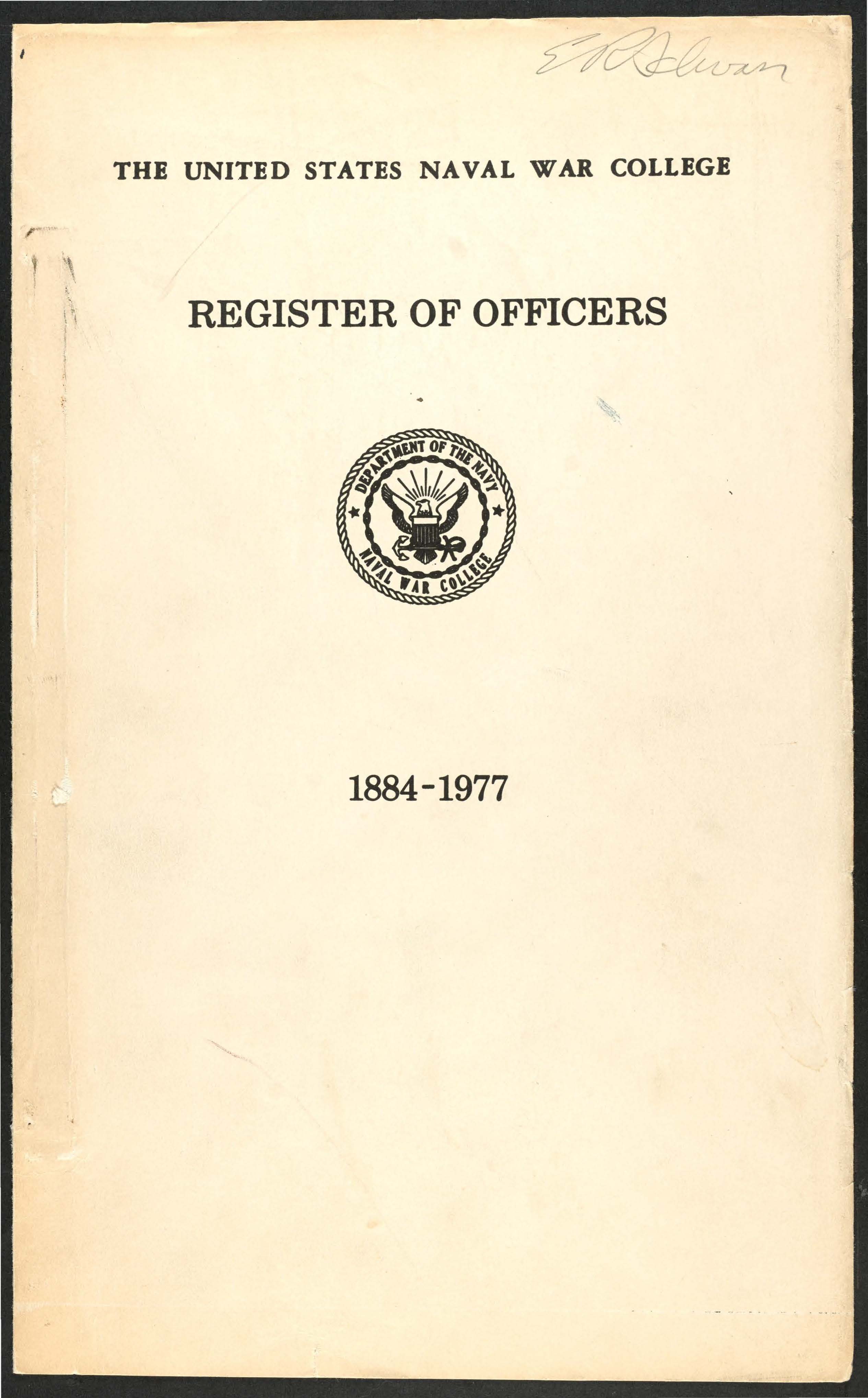 Register of Officers, 1884-1977